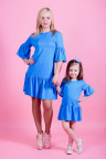 Детское платье "Лето" ДП 541 Family look (голубой)